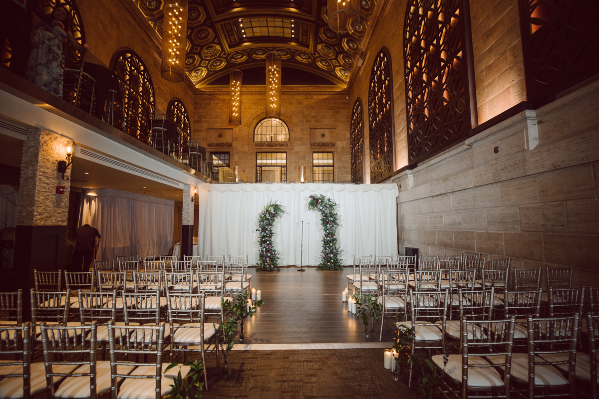 Lisa and Jon each got ready downtown Philly. Lisa at Philadelphia Marriott Old City and Jon at an airbnb on Ludlow Street Philly. Lisa and Jon got photo permit to all the gardens and landmarks near Union Trust. First look at 18th Century Garden then wedding photos at Rose Garden, Merchants Exchange Building, Front steps of First Bank and final photos in front of City Hall. Then we headed back to Union Trust to get Lisa and Jon married then to party like rock stars! Lisa and Jon's Union Trust Philadelphia wedding captured by Hey Karis is NY, NJ, Brooklyn, Hudson Valley and Catskills Wedding and Elopement Photographer.